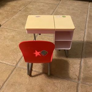 American girl doll school desk